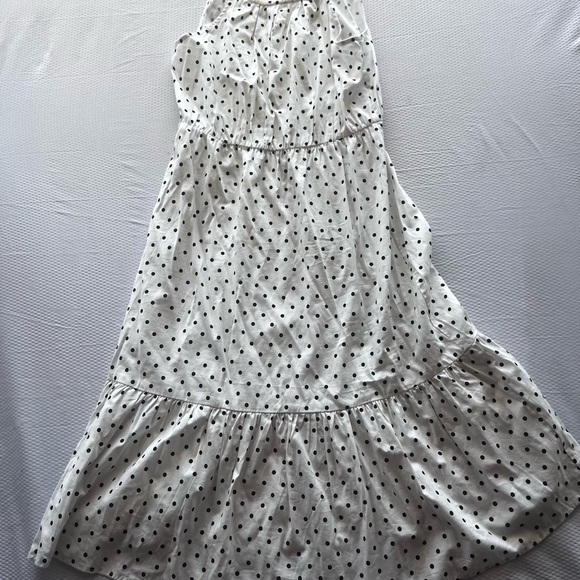 Banana Republic White and Black Polka Dot Midi Dress - Picture 3 of 8